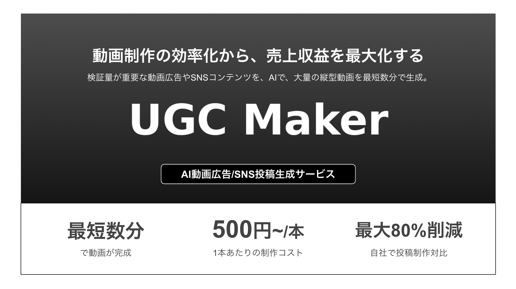 UGC Maker サービス概要
